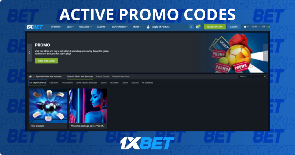 Active 1xBet promo codes and bonus offers